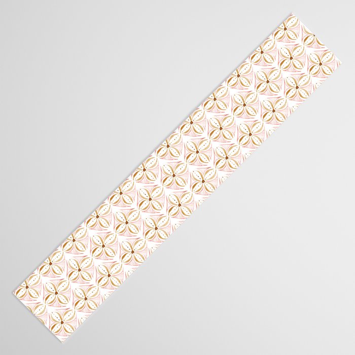 Rose Gold Watercolor Tile Table Runner Gallery Image 3