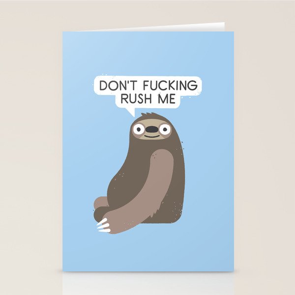 No Hurries Stationery Card Gallery Image 2