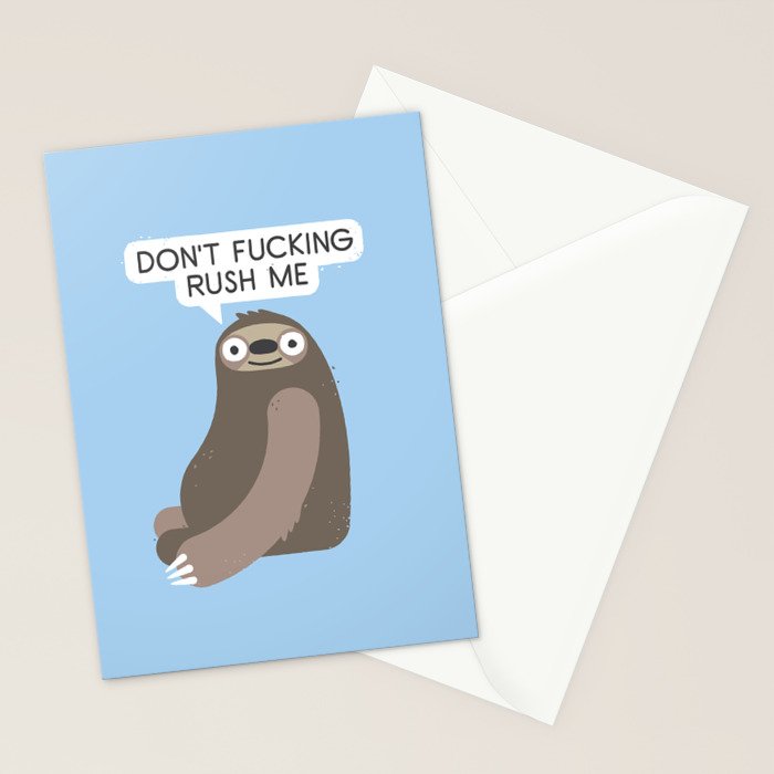 No Hurries Stationery Card Gallery Image 2