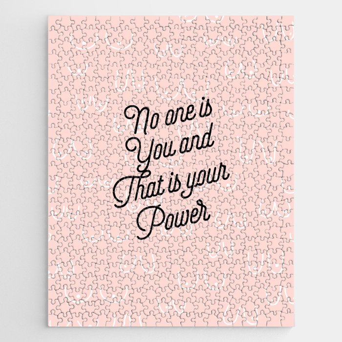 Self Love Boobs Pattern on peach Jigsaw Puzzle Gallery Image 1