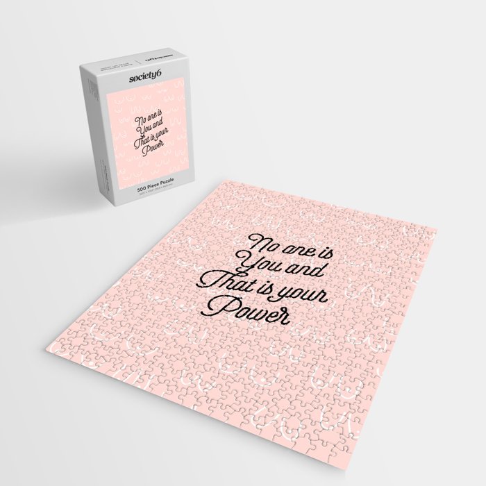 Self Love Boobs Pattern on peach Jigsaw Puzzle Gallery Image 2