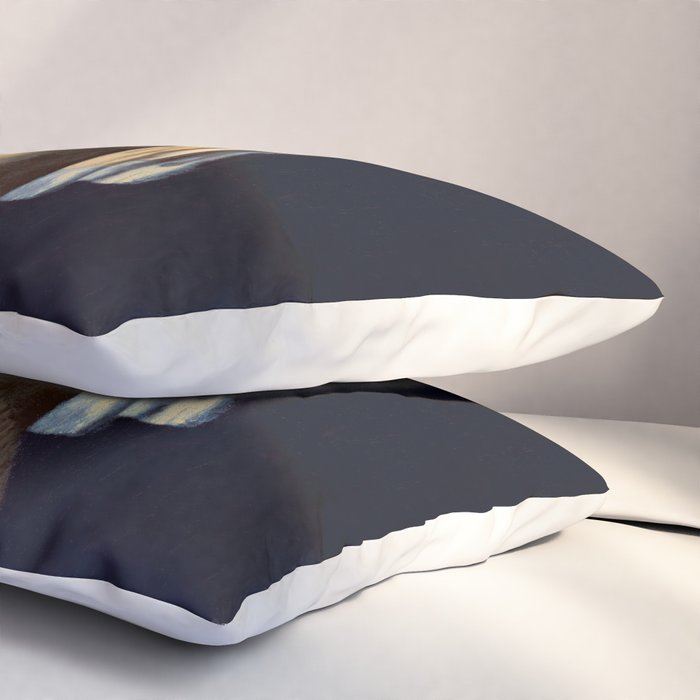 Girl with pearl earring blowing bubble gum Pillow Sham Gallery Image 3