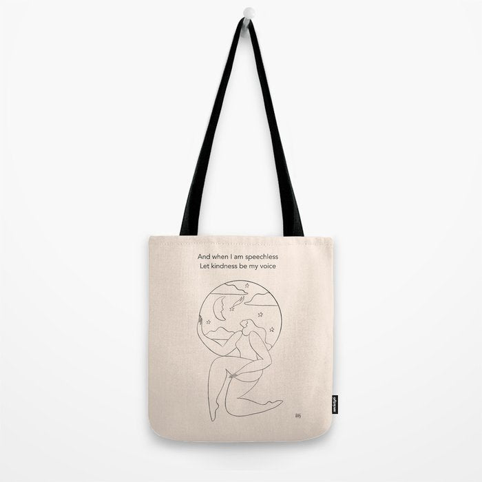 Let kindness be my voice Tote Bag Gallery Image 2