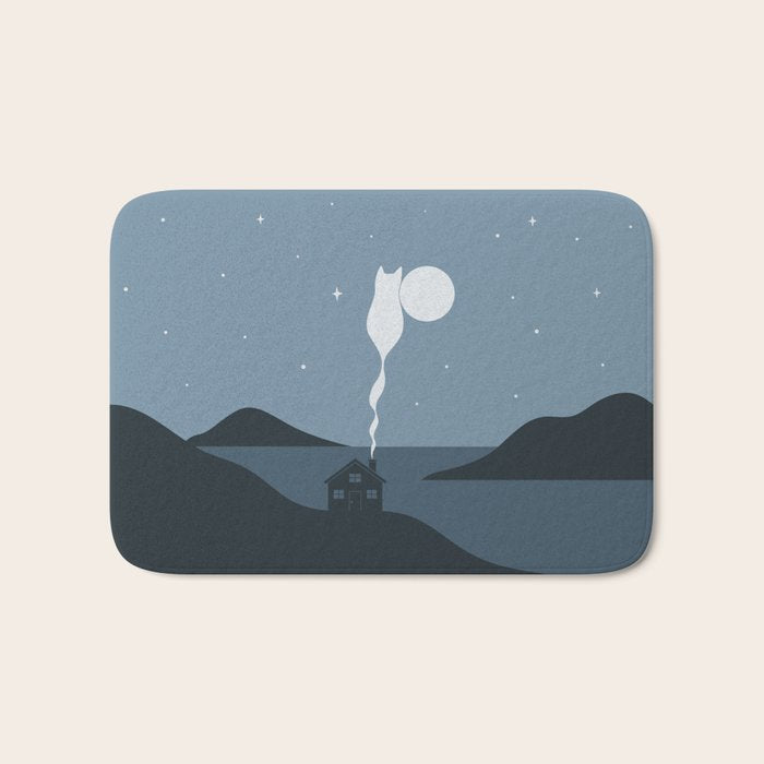 Cat Landscape 45 Bath Mat Gallery Image 1