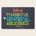 Thankful, Grateful & Blessed HEART Cutting Board Gallery Image 1