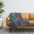Thankful, Grateful & Blessed HEART Throw Blanket Gallery Image 1