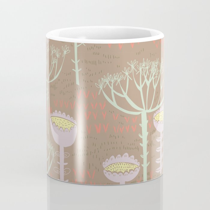 Block print brown bunny Coffee Mug Gallery Image 4