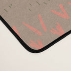 Block print brown bunny Desk Mat Gallery Image 4