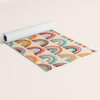 Rainbow Watercolor - Retro Palette Yoga Mat Gallery Image 2