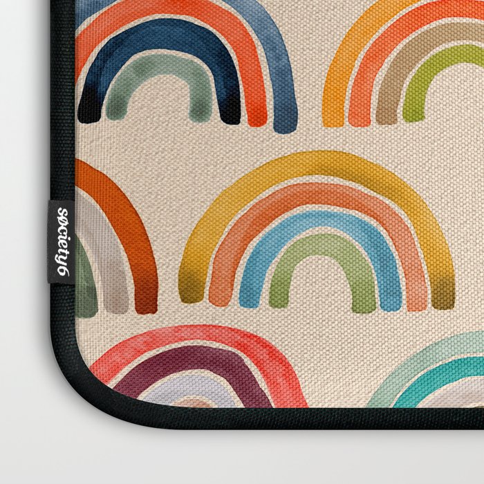 Rainbow Watercolor - Retro Palette Laptop Sleeve Gallery Image 3