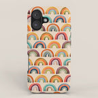 Rainbow Watercolor - Retro Palette iPhone Case Gallery Image 1