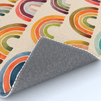 Rainbow Watercolor - Retro Palette Rug Gallery Image 4