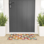 Rainbow Watercolor - Retro Palette Welcome Mat Gallery Image 3
