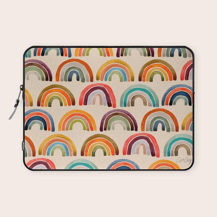 Rainbow Watercolor - Retro Palette Laptop Sleeve Gallery Image 1