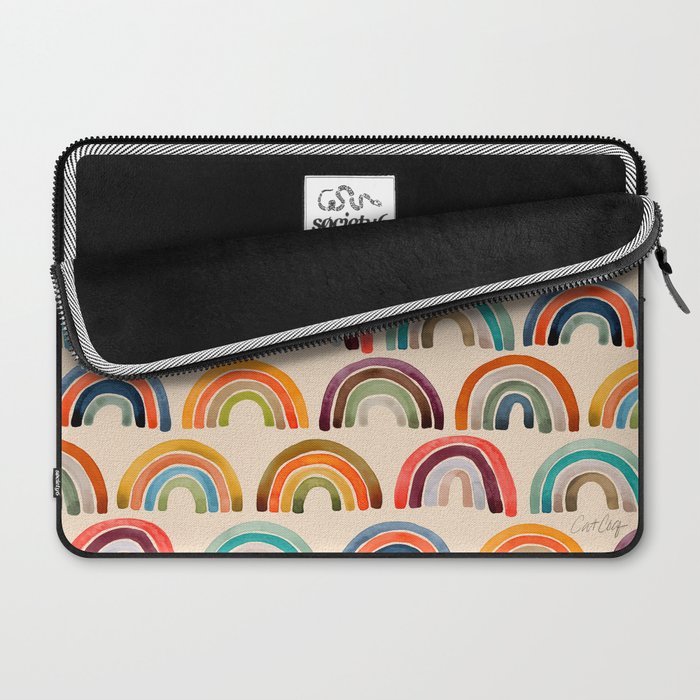 Rainbow Watercolor - Retro Palette Laptop Sleeve Gallery Image 2