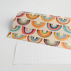 Rainbow Watercolor - Retro Palette Wrapping Paper Gallery Image 2