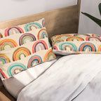 Rainbow Watercolor - Retro Palette Pillow Sham Gallery Image 2