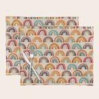 Rainbow Watercolor - Retro Palette Placemat Gallery Image 1