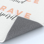 Girl Power - Kind Heart Fierce Mind Brave Spirit Rug Gallery Image 4