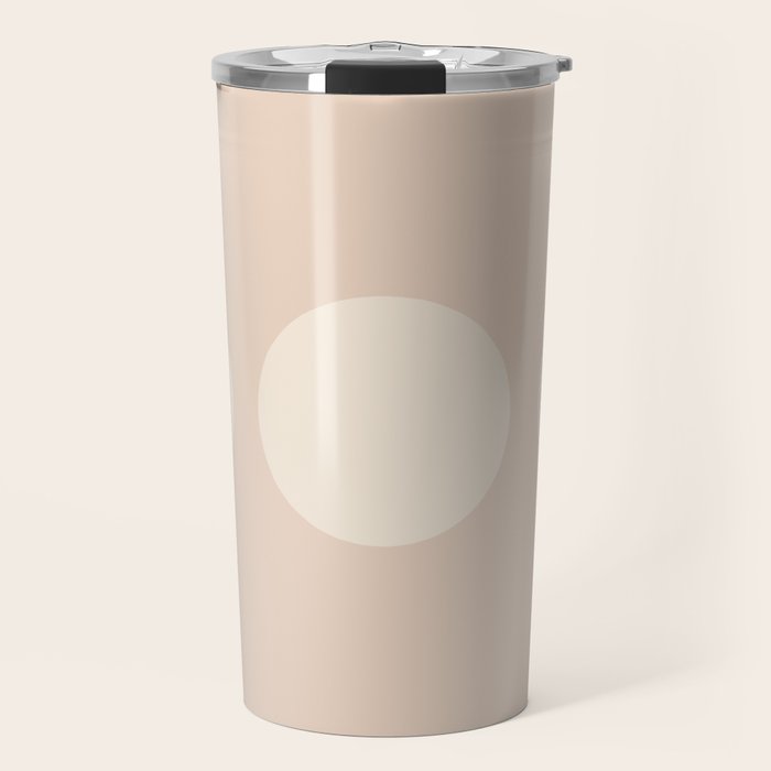Moon Shapes Minimalism - Ethereal Light Travel Mug Gallery Image 1
