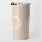Moon Shapes Minimalism - Ethereal Light Travel Mug Gallery Image 3