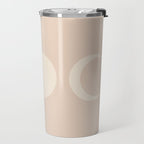 Moon Shapes Minimalism - Ethereal Light Travel Mug Gallery Image 2