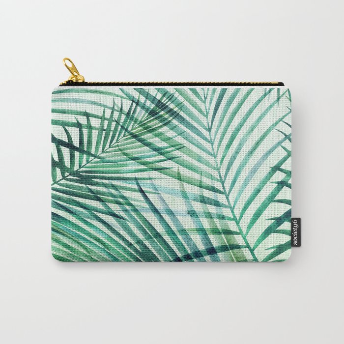Tropical Fronds Abstract Design Carry All Pouch Gallery Image 1