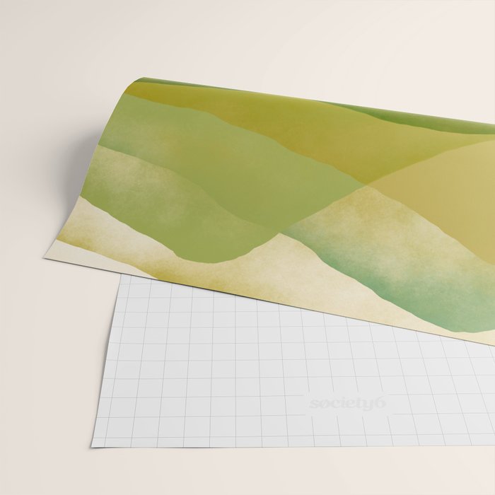Abstract  Art Print - Watercolor Mountain #7 Wrapping Paper Gallery Image 2