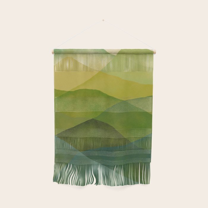 Abstract  Art Print - Watercolor Mountain #7 Wall Hanging Gallery Image 1