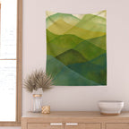 Abstract  Art Print - Watercolor Mountain #7 Wall Tapestry Gallery Image 2