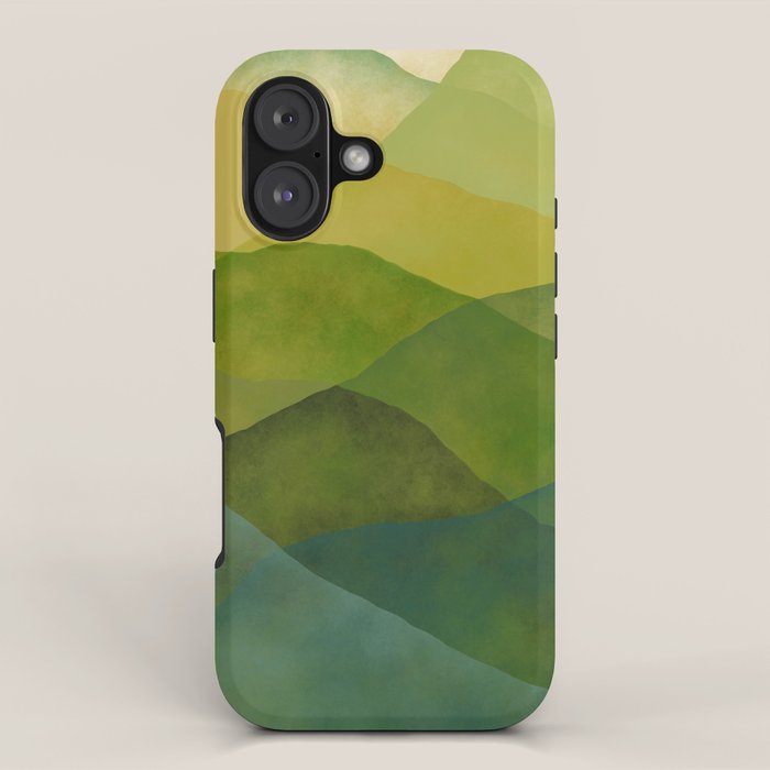 Abstract  Art Print - Watercolor Mountain #7 iPhone Case Gallery Image 1