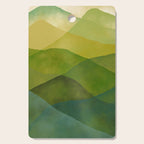 Abstract  Art Print - Watercolor Mountain #7 Cutting Board Gallery Image 1