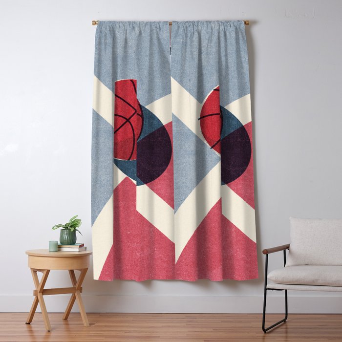 BALLS / Basketball (Outdoor) Window Curtain Gallery Image 1