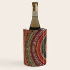 Earth Tone Colored Mandala Wine Chiller Gallery Image 2