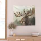 Moose Wall Tapestry Gallery Image 2