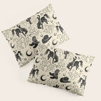 Cowboys and Cacti - cream and black Pillow Sham Gallery Image 3