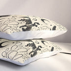 Cowboys and Cacti - cream and black Pillow Sham Gallery Image 3