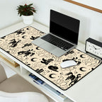 Cowboys and Cacti - cream and black Desk Mat Gallery Image 2