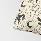 Cowboys and Cacti - cream and black Pillow Sham Gallery Image 4
