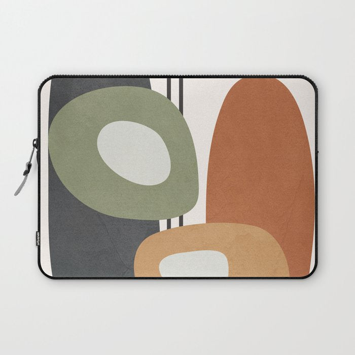 Modern Abstract Shapes 13 Laptop Sleeve Gallery Image 1
