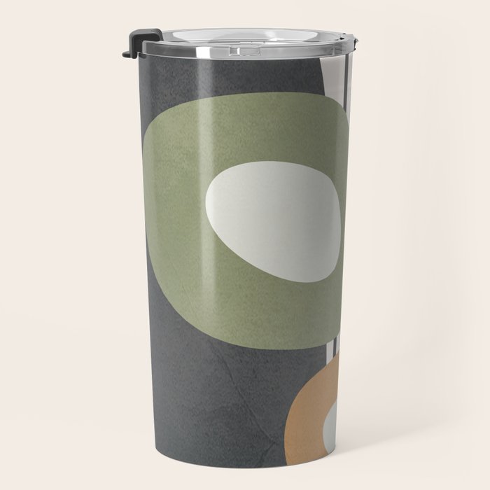 Modern Abstract Shapes 13 Travel Mug Gallery Image 3