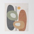 Modern Abstract Shapes 13 Throw Blanket Gallery Image 2