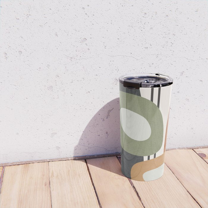 Modern Abstract Shapes 13 Travel Mug Gallery Image 4