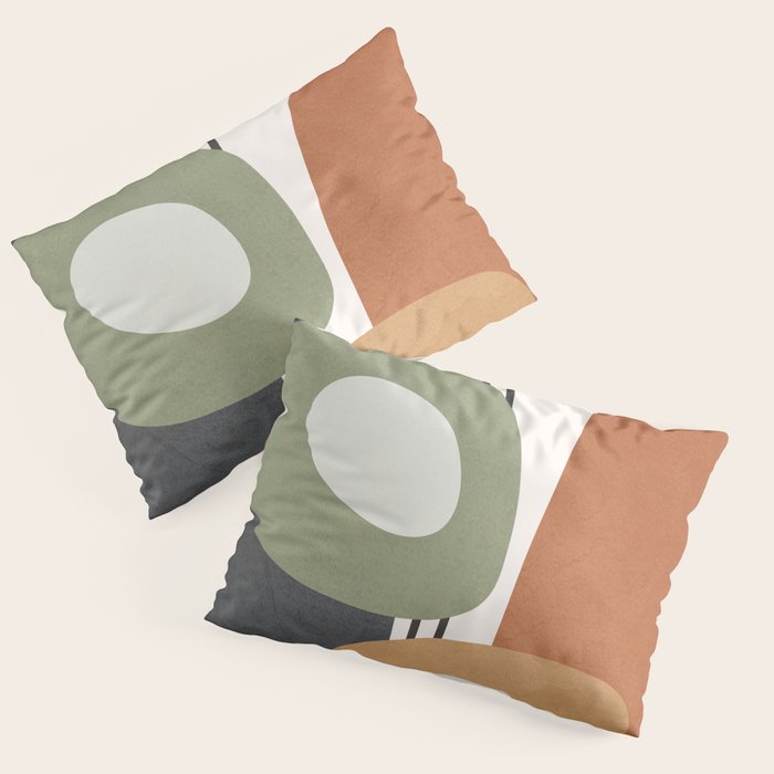 Modern Abstract Shapes 13 Pillow Sham Gallery Image 3