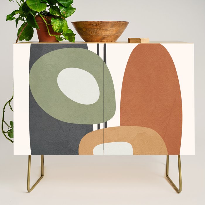 Modern Abstract Shapes 13 Credenza Gallery Image 1