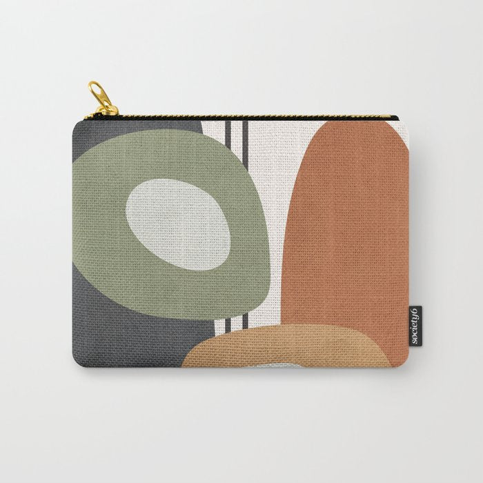 Modern Abstract Shapes 13 Carry All Pouch Gallery Image 1