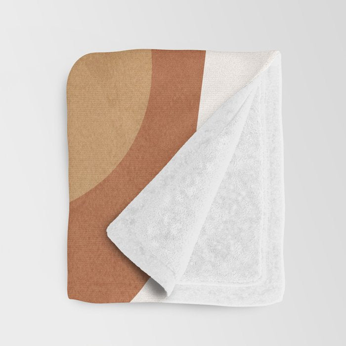 Modern Abstract Shapes 13 Throw Blanket Gallery Image 3