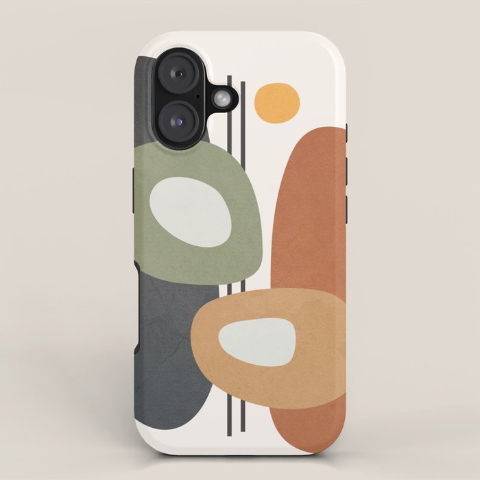 Modern Abstract Shapes 13 iPhone Case Gallery Image 1