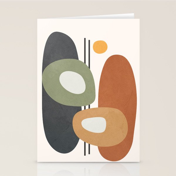 Modern Abstract Shapes 13 Stationery Card Gallery Image 1