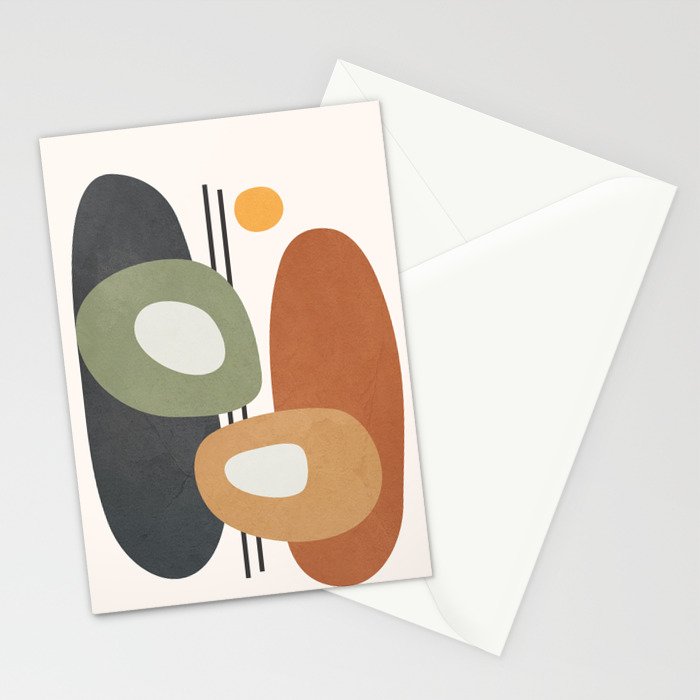 Modern Abstract Shapes 13 Stationery Card Gallery Image 2